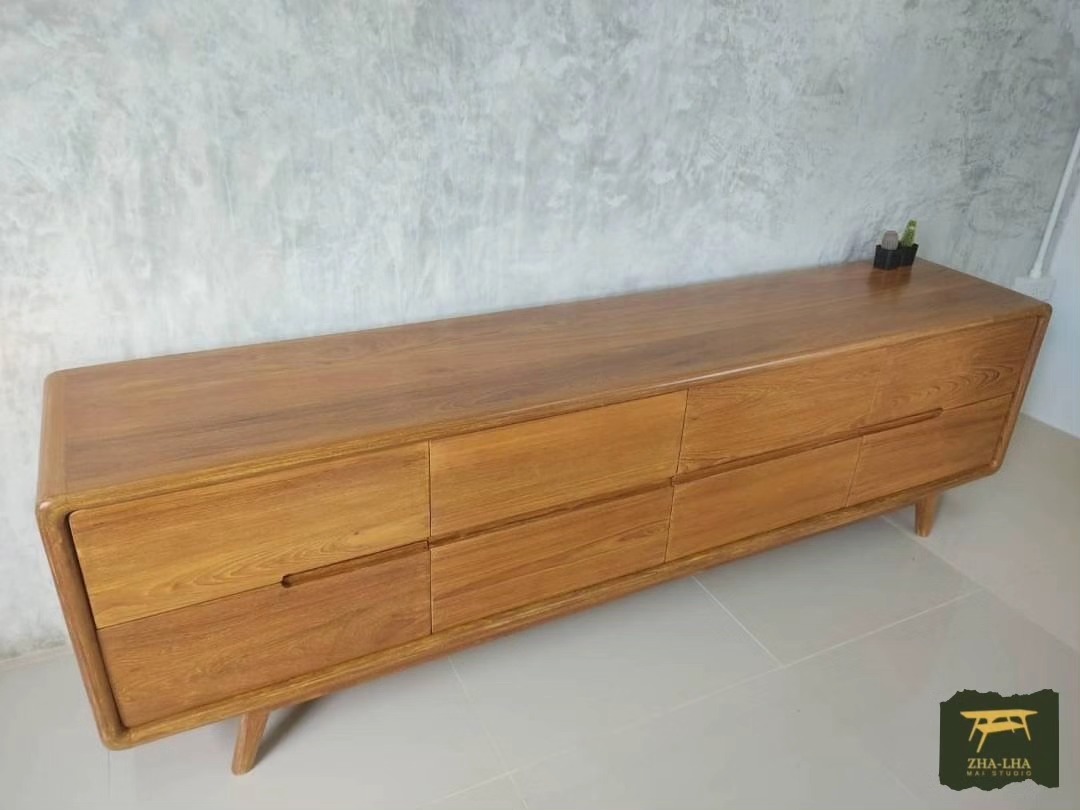 ไซด์บอร์ดไม้สัก 8 ลิ้นชัก ไซด์บอร์ดไม้สัก 8 ลิ้นชัก