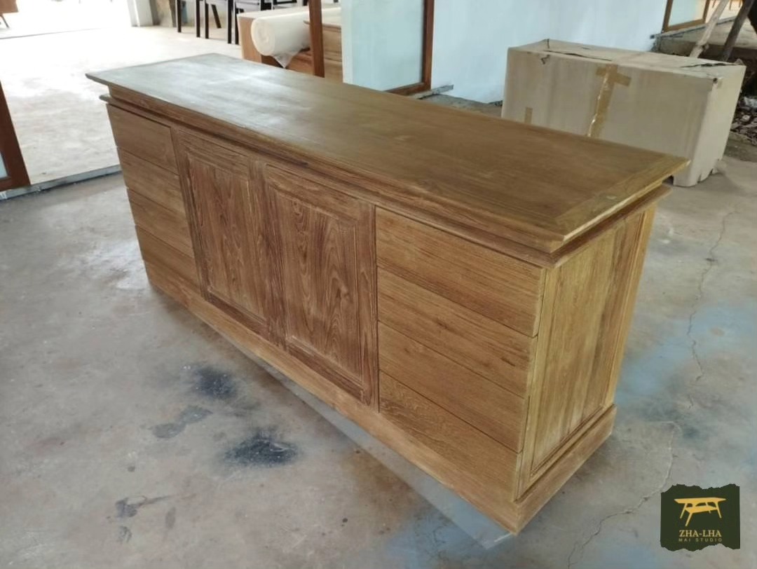 ตู้ห้องครัวไม้สัก ชุดครัว ตู้ห้องครัว