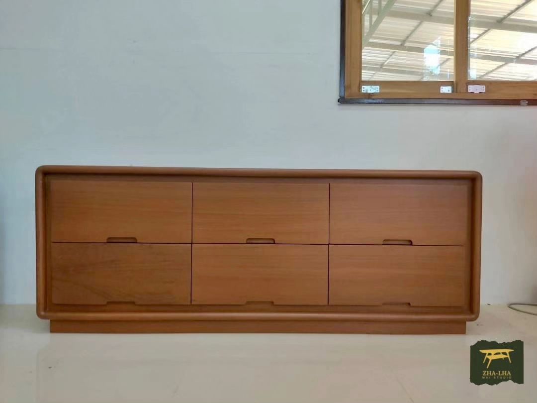 ไซด์บอร์ด 6 ลิ้นชัก ไซด์บอร์ด 6 ลิ้นชัก