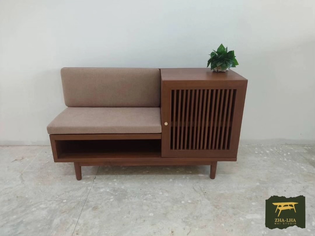 ตู้เก็บรองเท้าไม้สัก เฟอร์นิเจอร์ตกแต่งบ้าน คอนโด และห้องพัก ขนาดพอดี ประหยัดพื้นที่ใช้สอย แถมมีที่นั่งใส่รองเท้า ตู้เก็บรองเท้าพร้อมที่นั่ง